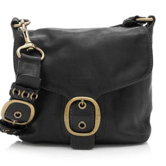 Coach Bleecker Leather Flap Large Shoulder Bag SKU 78660 - Picture 1 of 9